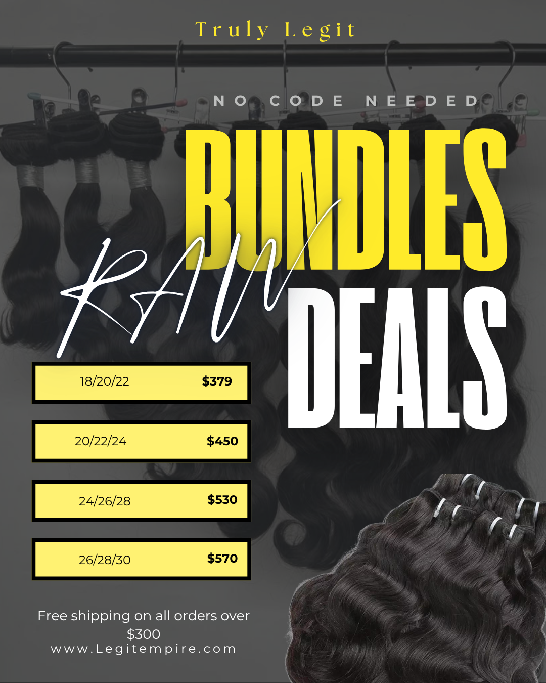 Raw Hair Bundle Deal